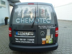 Chemotec-Lieferfahrzeug Heck